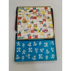 1982 LES SCHTROUMPFS S'AMUSENT JEU DES ECHELLES Peyo Ravensburger Jeux Vintage 