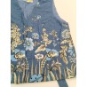 Les Olivades Gilet Sans Manches Fleurs Taille 36 Bleu Marine Provence