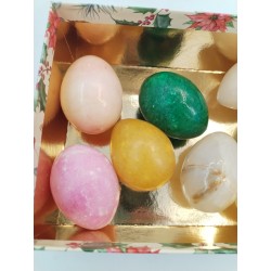 Lot De 8 Oeufs En Pierre Naturelle Collection Déco Marbre Oeuf 