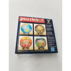 Puzzleball 3d Sphère Puzzle 540 Globe World Blue opal Spécial Édition Puzzles...