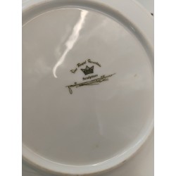 Assiette Signée Déco Fine Royal Porcelain Sculpture Egypte Sphinx Antique