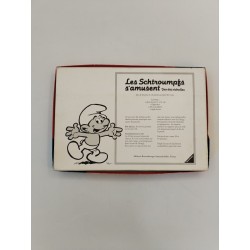 1982 LES SCHTROUMPFS S'AMUSENT JEU DES ECHELLES Peyo Ravensburger Jeux Vintage 