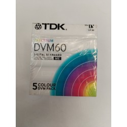 Neuf Pack De 5 TDK Spectrum DVM60 Cassette 60 LP:90 OVP DVC MiniDV Camera Me 