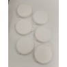 Lot de 6 plats poêlon à escargots 12 trous en grés céramique Service Caquelon 
