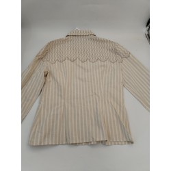 Les Olivades " Ronda " Neuf Chemisier Manches Longues Beige Figueras Taille 40