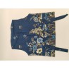 Les Olivades Gilet Sans Manches Fleurs Taille 36 Bleu Marine Provence