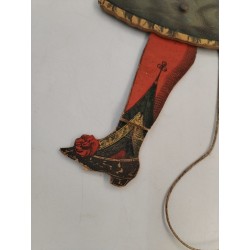 Pantin Ancien Bois papier Colombine Jouet Tradition Paris Imagerie d'Epinal 1344