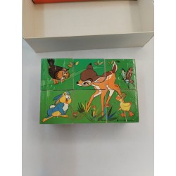 Walt Disney 1974 Cubes Jeu Éducatif Nathan Puzzle Éveil Mickey Donald Jouet