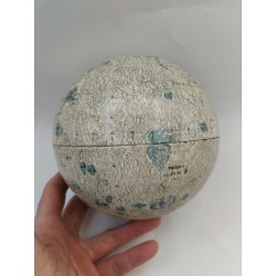 La Lune Scan Globe Denmark Globes Lunaire Métal
