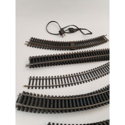 Lot De 36 Rails Courbes Droits Éclisses Jouef Trains Électriques Playcraft...
