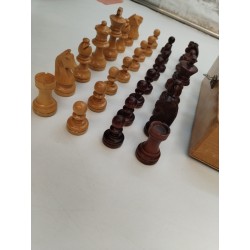 Jeux D'échecs Staunton Bois Feutrine Jeu Échec Échecs Chess Set Game Boite