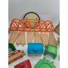 Gros lot + 120 Pièces Train Bois Lillabo Railways Ikea Brio Rails Jeux Jouet