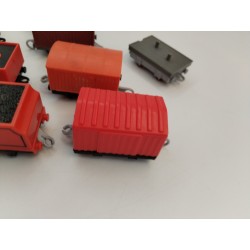 Lot De 9 Remorques Wagon Trains Thomas Train Mattel Jouet Rails Véhicule