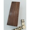 Grand Jeu De Dominos Ancien Double 6 Six Riveté Os Ébène 3 Rivets Jeux Domino