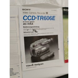 1993 Sony Handycam Vidéo 8 Mm Caméra Recorder CCD-TR606E Ac-v35a Télécommande...