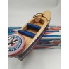 Schylling's Outboard Motor Speedboat Bluebird Jouet Mécanique Neuf Remontoir