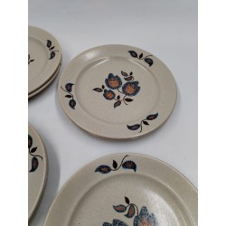 Sologne Faience De St Amand France 12 Assiettes A Dessert Vaisselle Art Table
