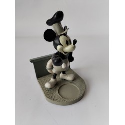 Figurine horloge DISNEYLAND PARIS Mickey Steamboat Willie résine Disney 13 cm 