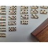 Miniature Jeu Ancien De Dominos Complet En Boîte Jeux Nouveaux Réunis Os