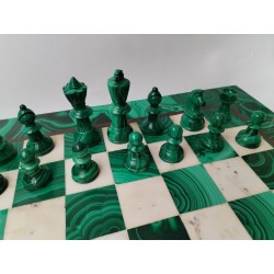 Grand Jeux D'échecs 50X50 En Malachite Jeu Échec Pierre Chess Game echec echecs