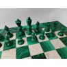 Grand Jeux D'échecs 50X50 En Malachite Jeu Échec Pierre Chess Game echec echecs