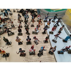 Lot 95 Figurines Soldats De Plombs Napoléon Grande Armée Atlas Starlux Ancien