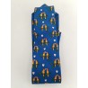 Cravate Hermes 100% Soie Les Amoureux 7440 HA Bleu Roi Made In France Tie Silk