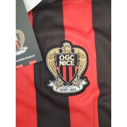 Maillot Neuf Authentique OGC Nice Macron 2018 Domicile XXL Rayé Red Football