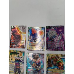 Lot 15 Cartes Dragon Ball Z Super Card Game Bandai Eveil Vœu Goku Vegeta Holo