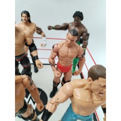 Lot Catcheurs Et Ring W Raw Wwe Mattel Batista Cena Jakks Catch Figurines Jouet 