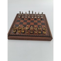 Jeu D'échecs Italfama Pièces En Métal Style Argent Et Or Plateau Coffret Luxe...