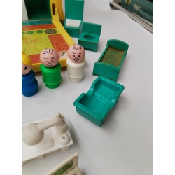 Children's Hospital Fisher Price 1976 Jouet Jeu Figurines Hôpital Enfants...