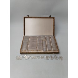 Coffret Ancien Jetons Mises Poker Casino Bakélite Look Nacre Jeux Cartes Jeux...