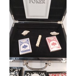 Coffret Poker Valise Casino Mises Jeu De Cartes Welcome To Vegas
