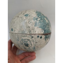 La Lune Scan Globe Denmark Globes Lunaire Métal