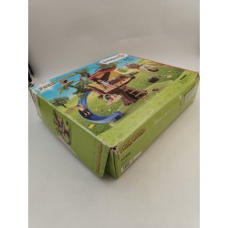 Farm World Schleich 42408 Ferme Cabane Bois Arbres Figurine Personnage Lego...