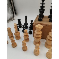 Ancien Jeux d'échecs style REGENCE Jeu Échec Reine 9 Old REGENCY chess set