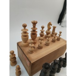 Ancien Jeux d'échecs style REGENCE Jeu Échec Reine 6,8 Old REGENCY chess set