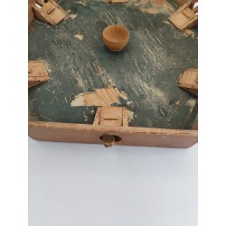 Ancien Jeu De La Puce 6 Joueurs en Bois Jeux De Comptoir Estaminet Plateau