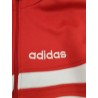 Années 90 Veste Adidas Vintage Rouge Blanche Haut Survêtement Sport As Monaco
