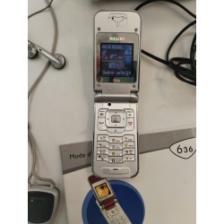 Introuvable Rare Philips 636 Téléphone Mobile Portable Collector GSM Tel Livret 
