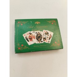 1979 Art Nouveau Bridge Canasta Altenburg Stralsunder Double Jeux De Cartes...
