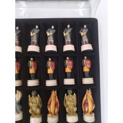 Grand Jeux D Échecs Merlin Dragons Chevalier  Peint A La Main jeu echec échec