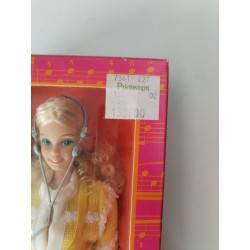 Barbie 1985 Neuve Music Lovin Tempo Mattel Étiquette Printemps 135 Francs Poupée