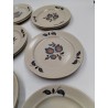Sologne Faience De St Amand France 12 Assiettes A Dessert Vaisselle Art Table