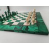 Grand Jeux D'échecs 50X50 En Malachite Jeu Échec Pierre Chess Game echec echecs