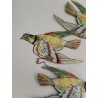 Ancien Jeux Tir Au Pigeon Cible Jeu Forain Lot 3 Pièces