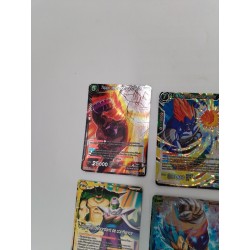 Lot 15 Cartes Dragon Ball Z Super Card Game Bandai Eveil Vœu Goku Vegeta Holo