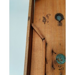 Grands Jeux Anciens Bagatelle Flipper De Table Bois Cloche Clouté Jeu