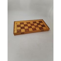 Jeux De Dames En Bois Sculpté Artisanal Jeu De Société Coffret Pliant